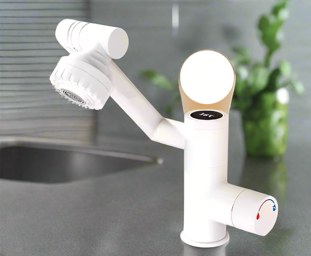 Sara LED digitalna slavina za umivaonik – rotacija 360°, miješalica za toplu i hladnu vodu