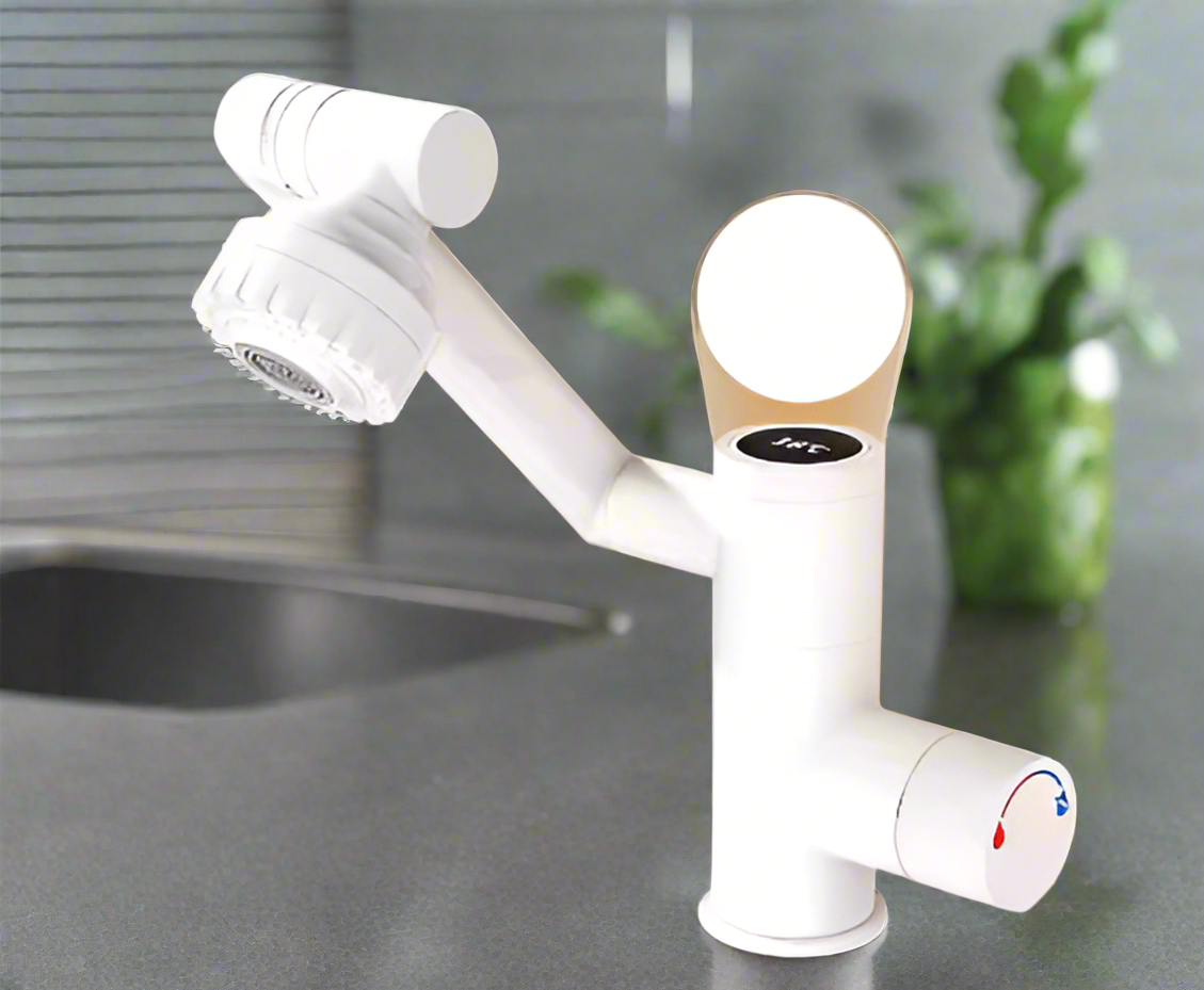 Sara LED digitalna slavina za umivaonik – rotacija 360°, miješalica za toplu i hladnu vodu