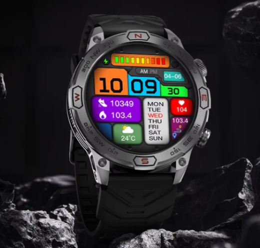 Astra 2024 Zegarek Smartwatch Outdoor – 1,43" AMOLED, Wodoodporny Lokalizator GPS z Połączeniami Bluetooth