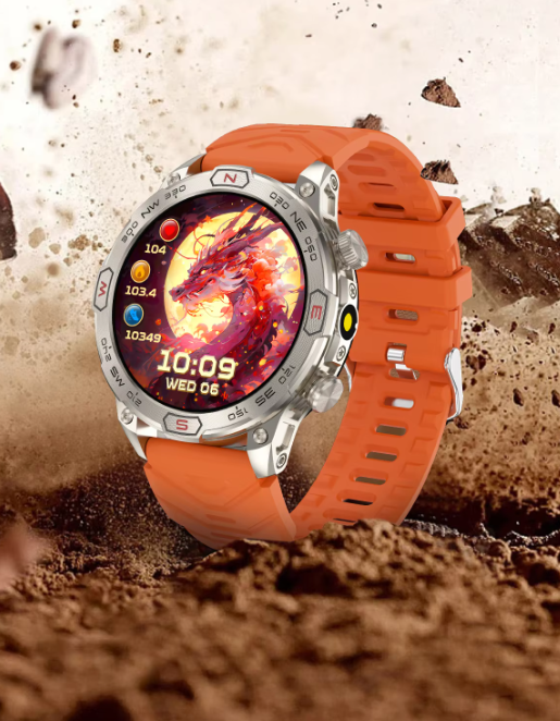 Astra 2024 Zegarek Smartwatch Outdoor – 1,43" AMOLED, Wodoodporny Lokalizator GPS z Połączeniami Bluetooth