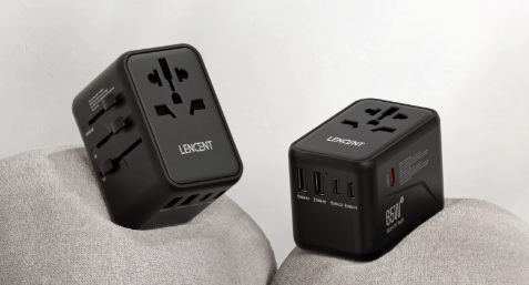 LENCENT 65W GaN putni adapter – brzo punjenje, EU/US/UK/AU utikač