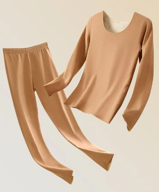 Emma ženski termo komplet – bešavni, debeli, dvoslojni topli zimski odjevni predmet