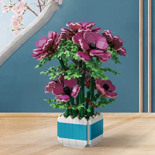 Sara kreatív Cymbidium virág építőelem cserepes növény