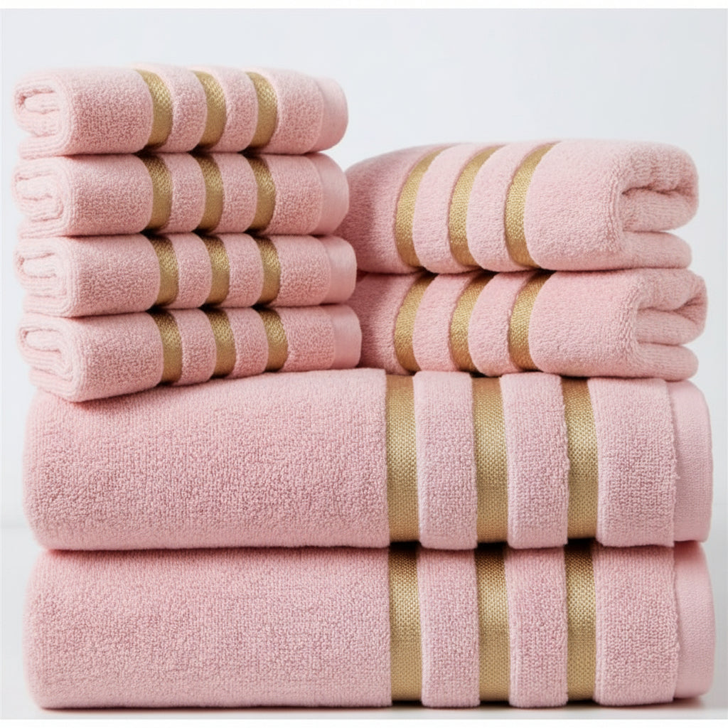 Set de prosoape din bumbac de 400 GSM, calitate hotelieră, pentru confort zilnic