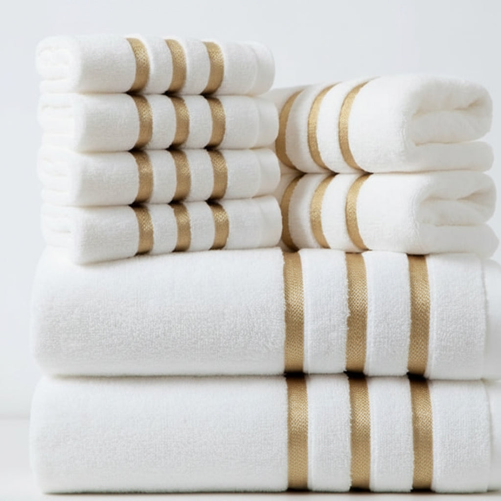 Set de prosoape din bumbac de 400 GSM, calitate hotelieră, pentru confort zilnic