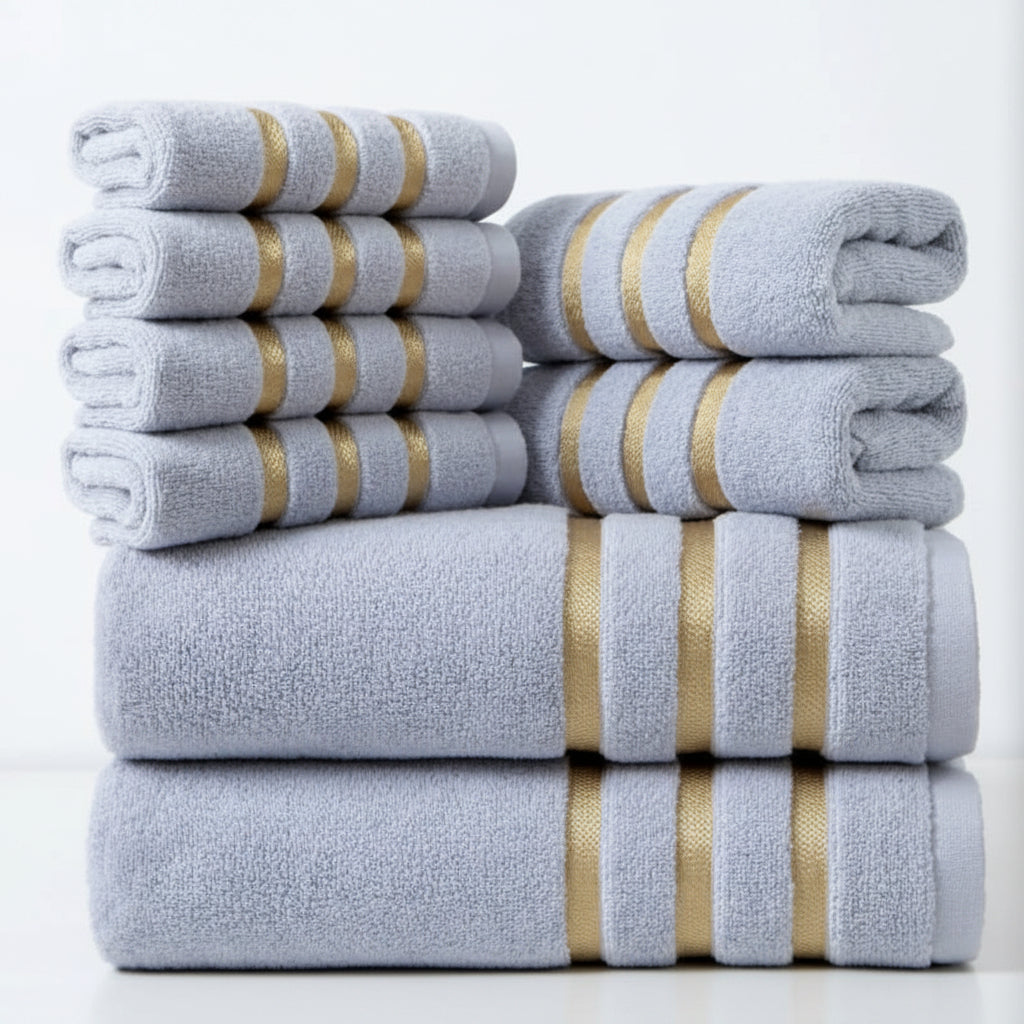 Set de prosoape din bumbac de 400 GSM, calitate hotelieră, pentru confort zilnic