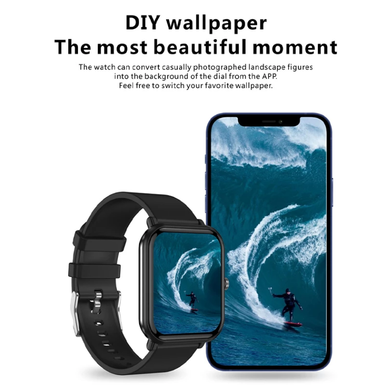 Montre intelligente étanche de sport pour la pression artérielle au poignet 2024 compatible Android iOS