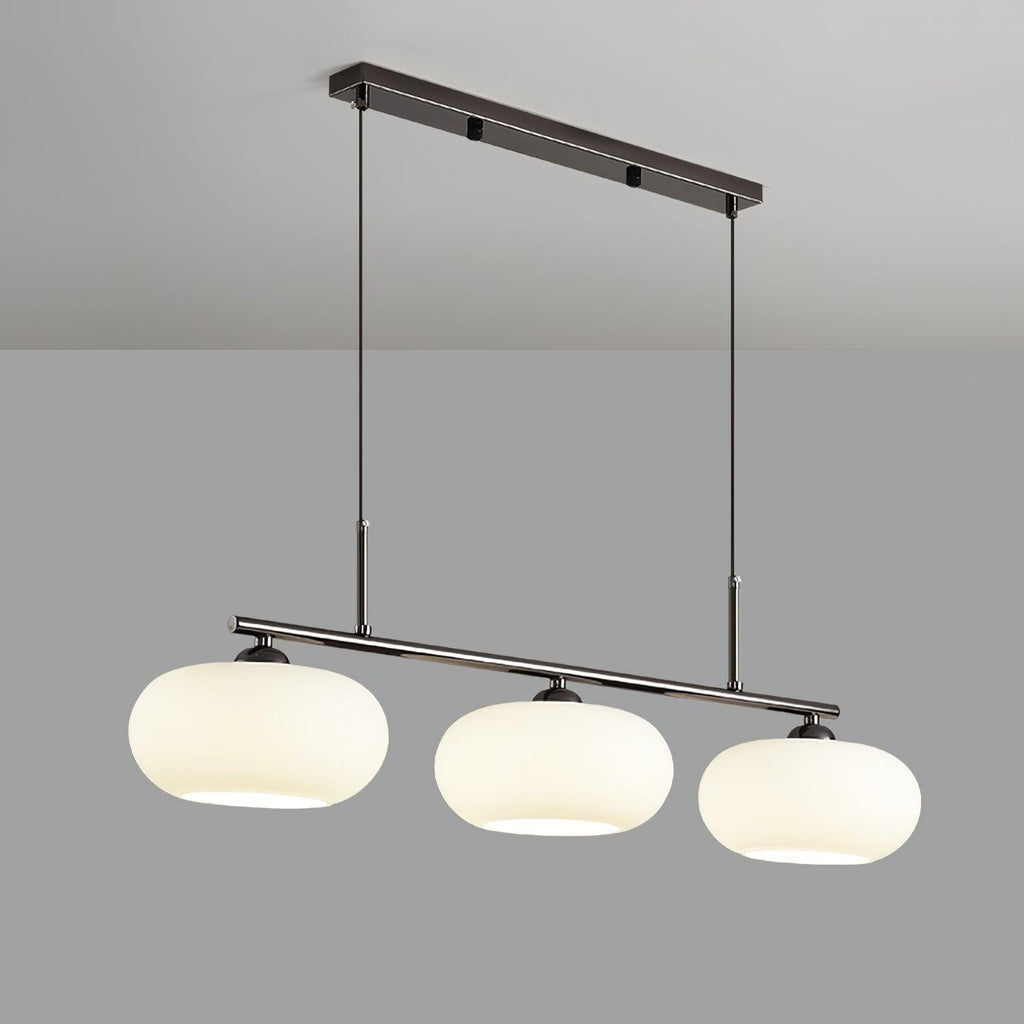 Sculptural 3-Light Adjustable Height Pendant Light