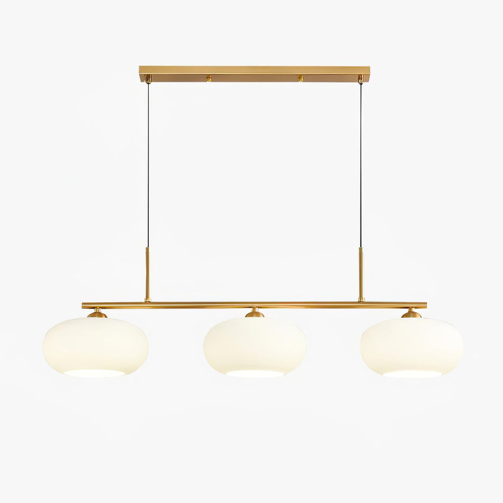 Sculptural 3-Light Adjustable Height Pendant Light