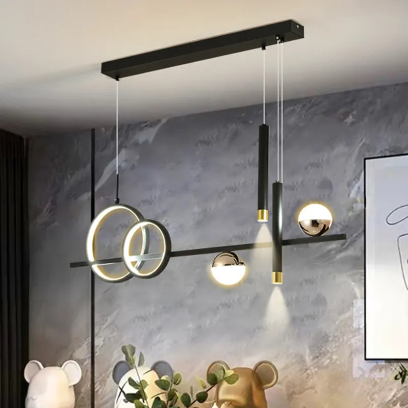 Lampu Gantung LED Minimalis Moden Komnab dengan Kawalan Jauh Sorotan