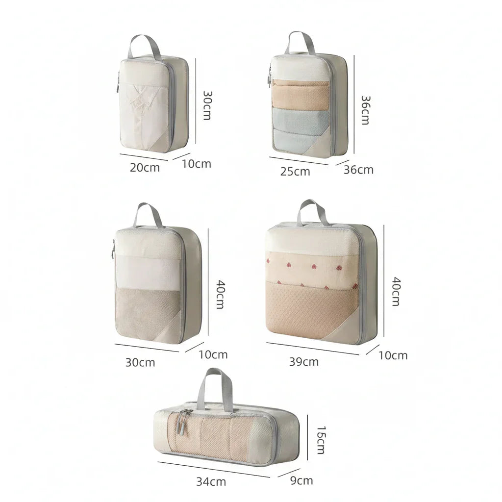 Travel Organizer Set for Efficient Packing and Easy Access
