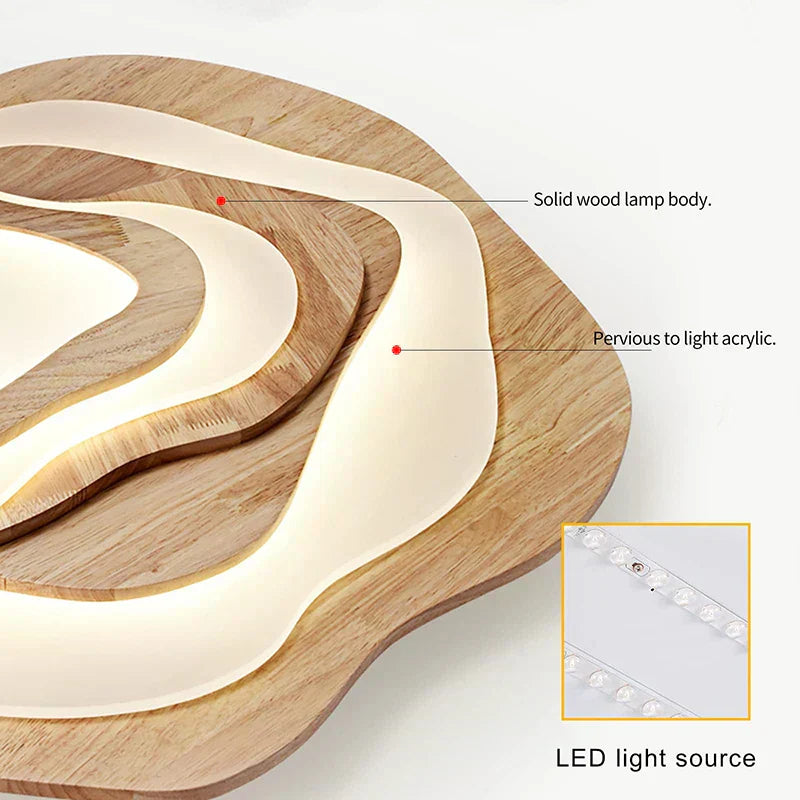 Lustre en bois Zayden