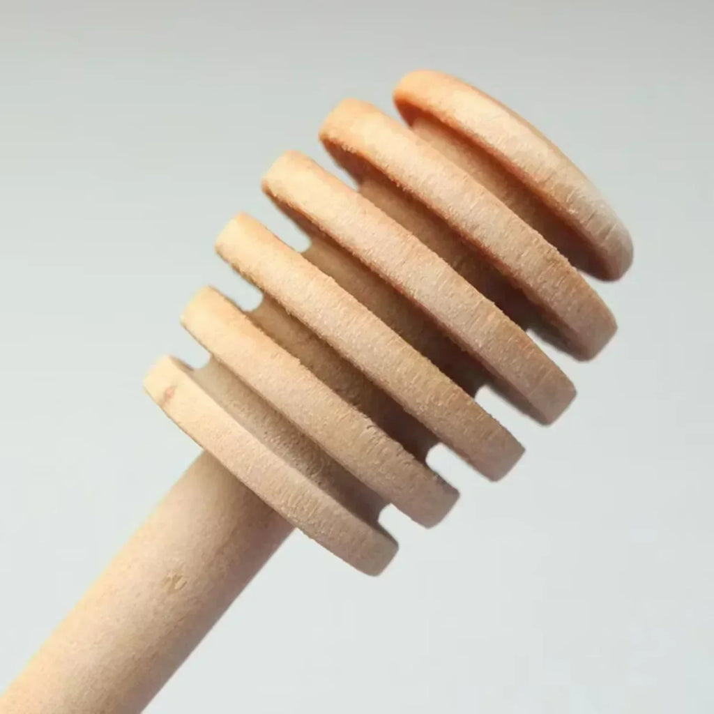 Ensemble de 2 cuillères à miel en bois à long manche – Idéal pour le miel, le café, le lait et le thé