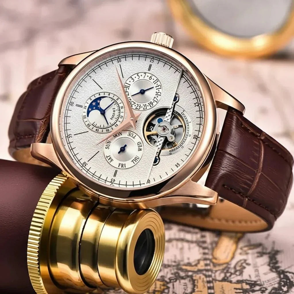 AsterTime automatische mechanische Herrenuhr mit Selbstaufzug und präzisem Uhrwerk