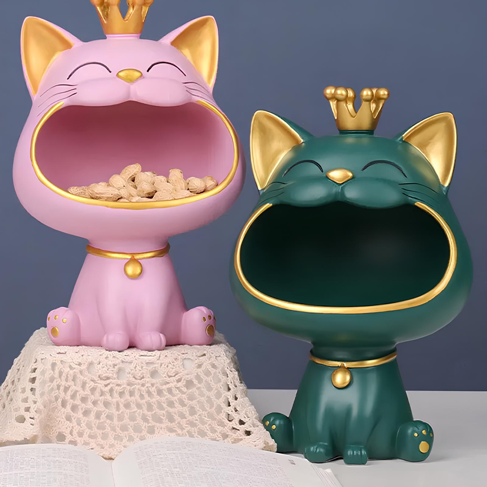 アウレリア ビッグマウスキャット キーストレージトレイ 装飾用オーナメント | Orntli