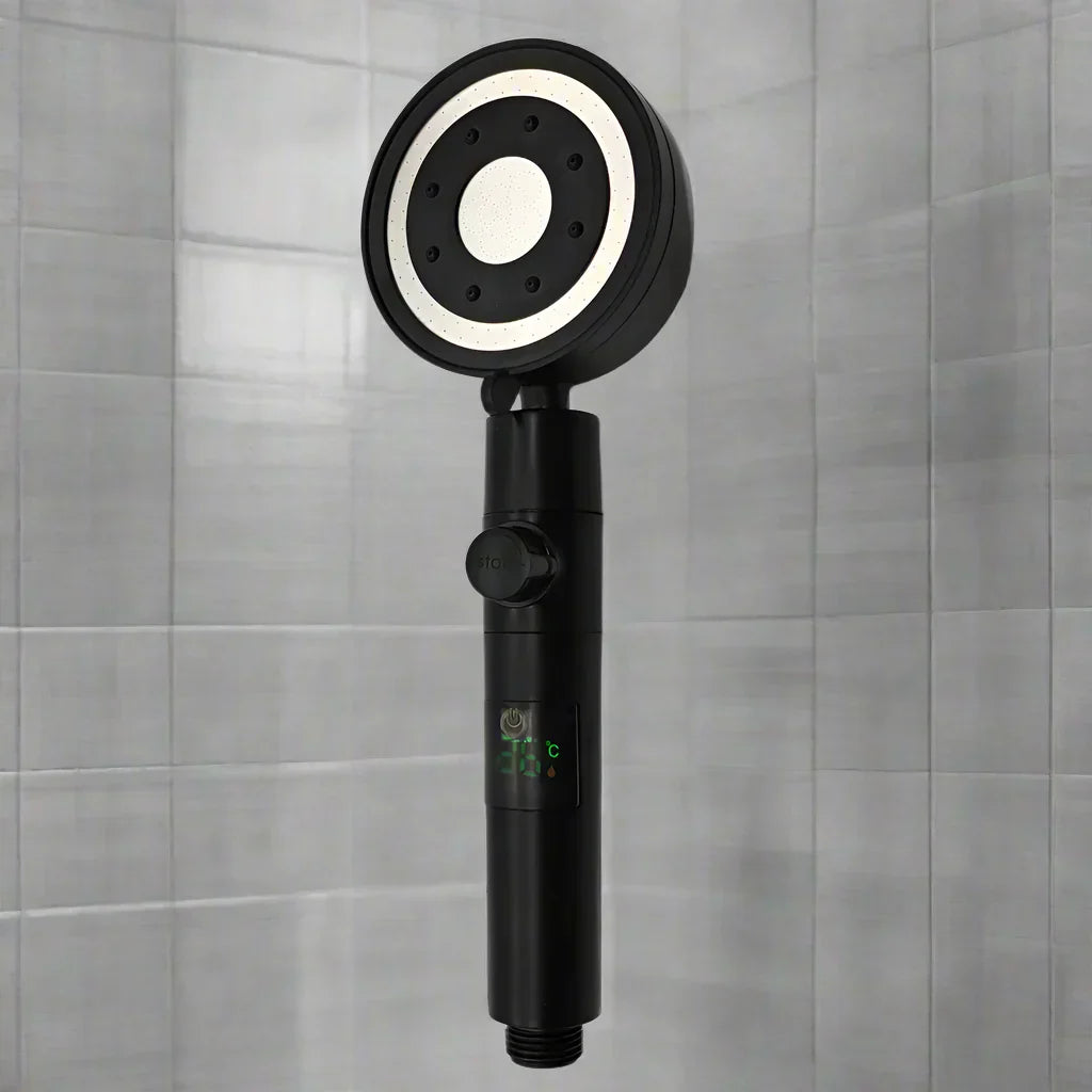 Zloog digitalni zaslon temperature tuš glava s visokim pritiskom i 5 načina rada