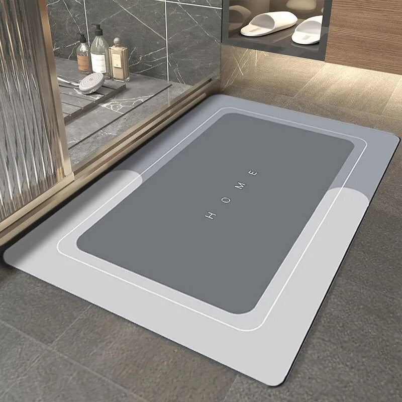 Tappetino da bagno super assorbente antiscivolo – ad asciugatura rapida e sicuro per pavimenti bagnati