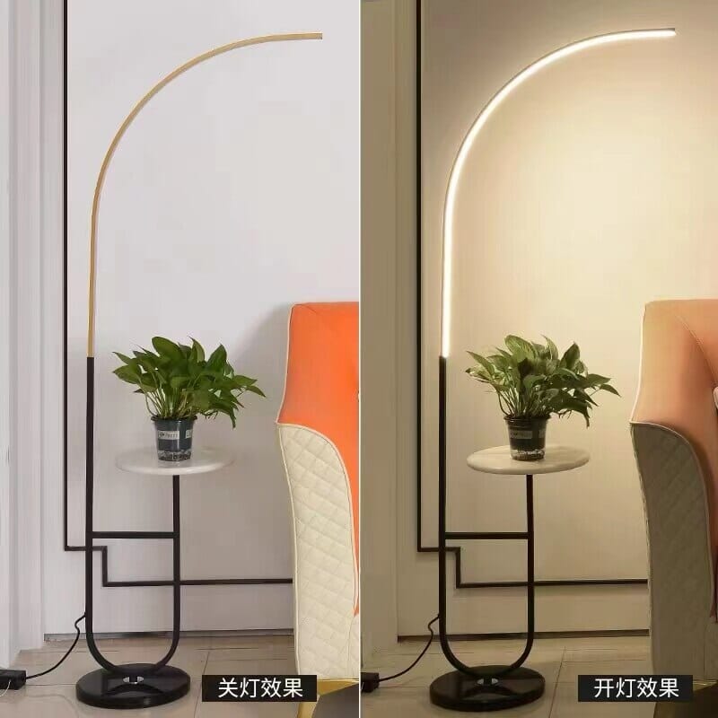 Klevin 大理石托盘落地灯