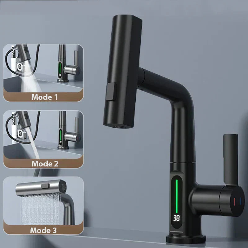 Torneira de Cascata Vrimlo com Display de Temperatura