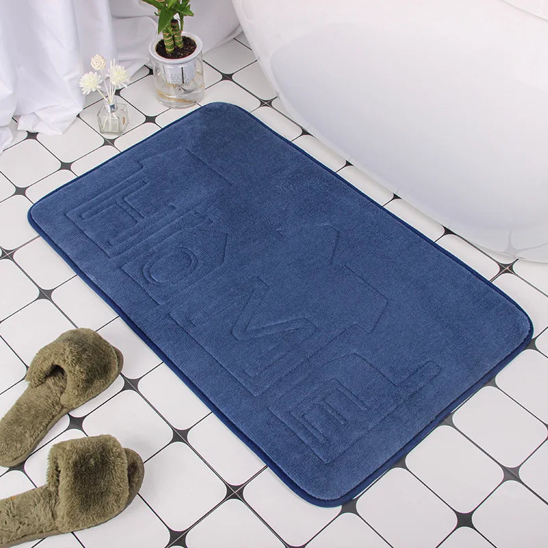 Alfombrilla de baño antideslizante con relieve de adoquines para baño