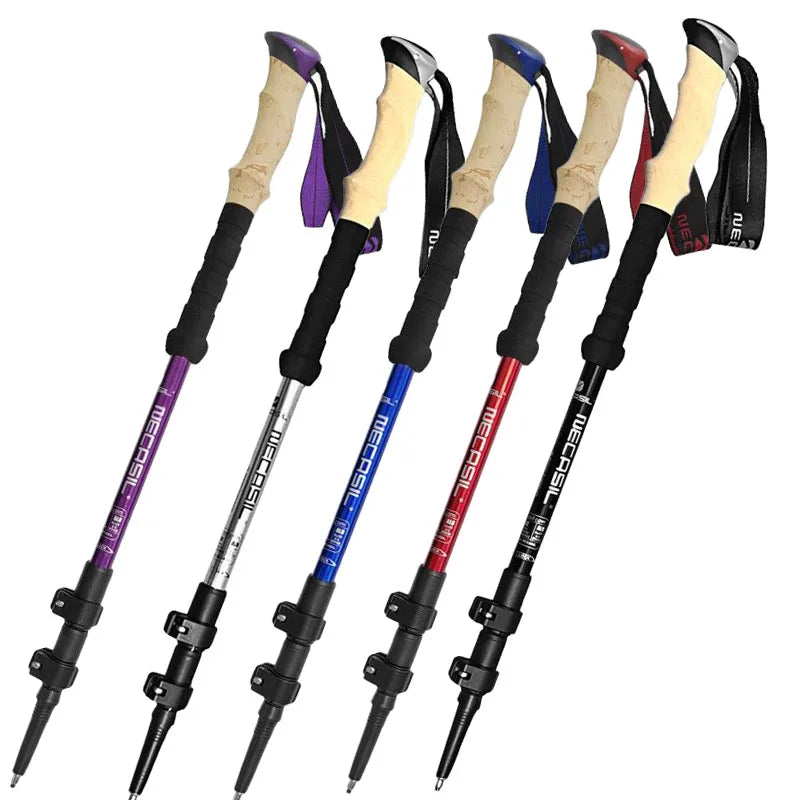 Telescopic Hiking Poles for Lightweight Outdoor Support