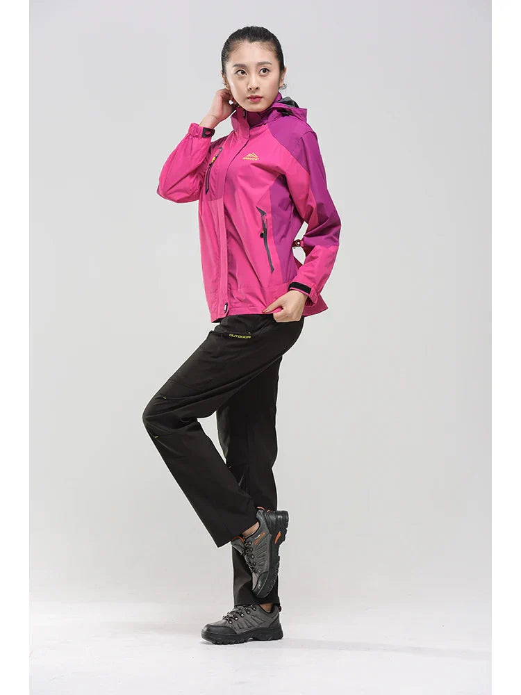 Veste d'automne pour femme – Imperméable et coupe-vent pour la randonnée, l'escalade et les voyages