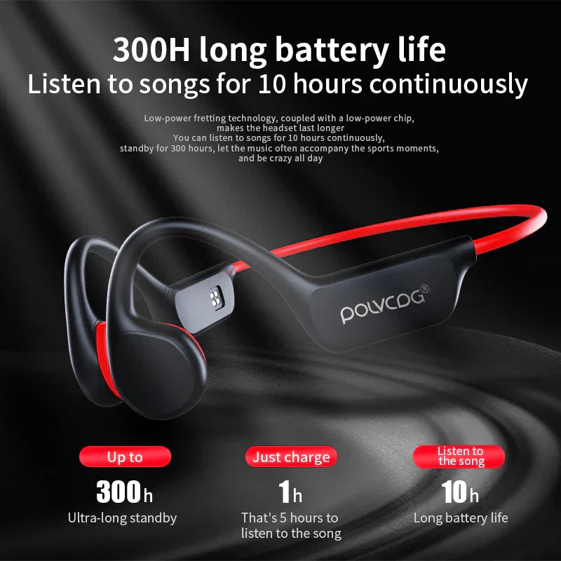 Bone conduction-headset – vanntette trådløse Bluetooth-hodetelefoner for svømming og sport