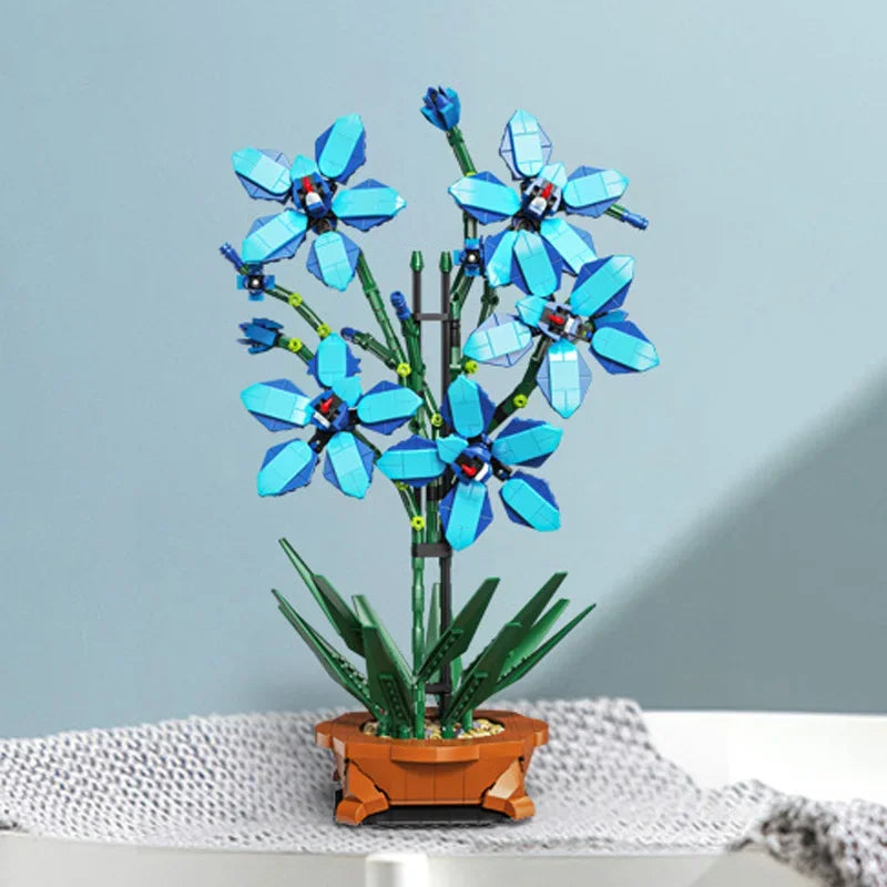 Sara kreatív Cymbidium virág építőelem cserepes növény