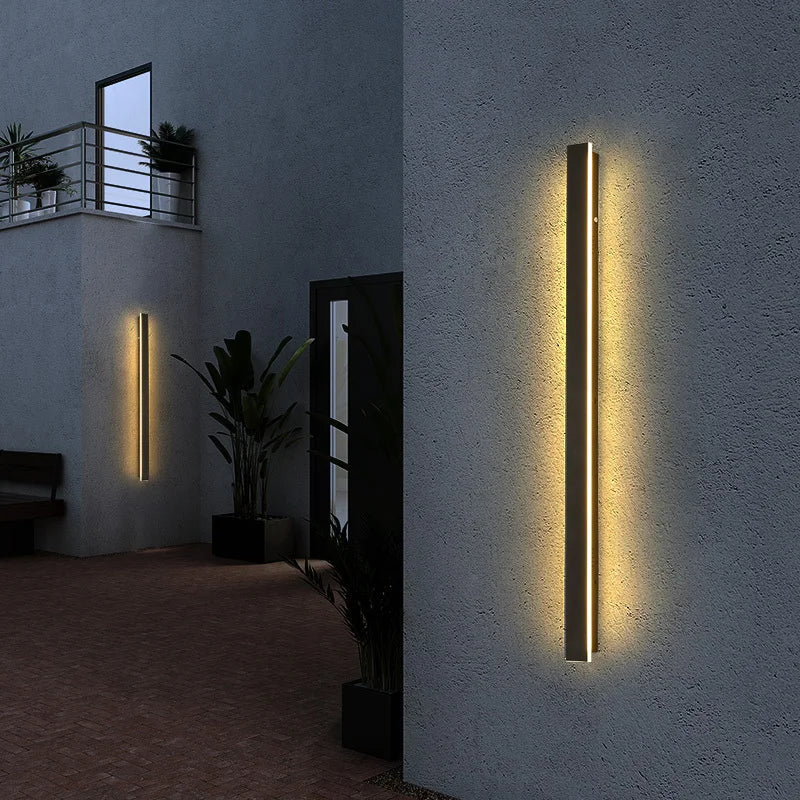 Applique murale extérieure LED moderne étanche IP65 pour villa, porche, jardin, patio, lampe murale, résistante à la pluie pour garage et usage extérieur
