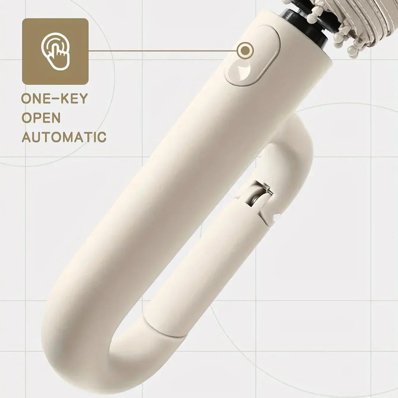 Megerősített Kortárs Kompakt Esernyő