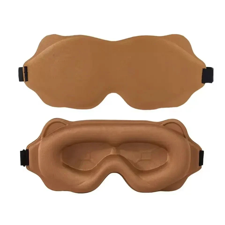 מסכת שינה NoctiShade 6D מקצף זיכרון חוסם אור לשינה עמוקה ולהארכות ריסים