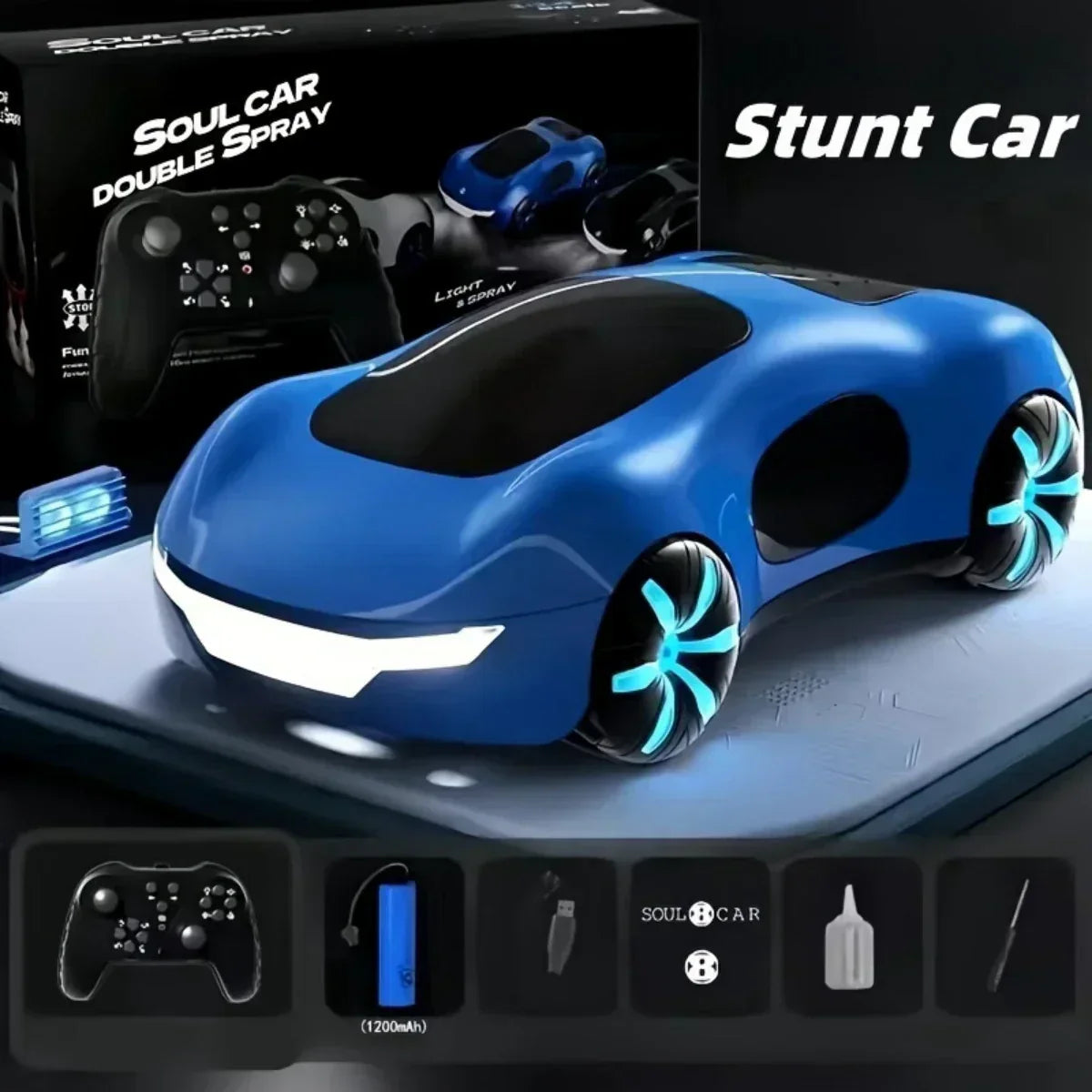 Auto telecomandata a doppio getto - Luci e suoni