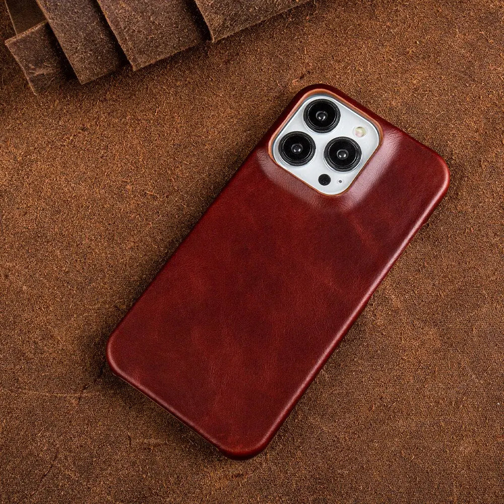 Regal Hide Luxe marhabőr iPhone tok kézzel készítve
