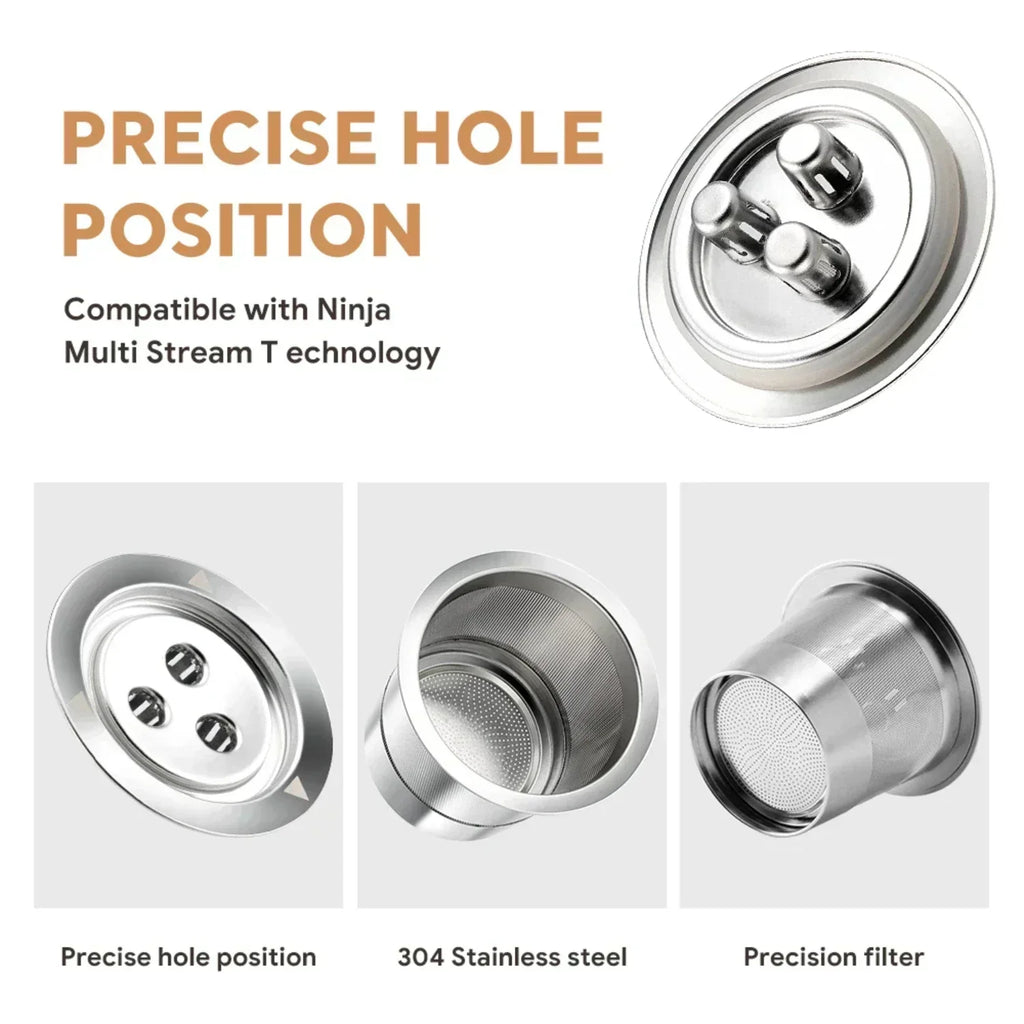 Filtri riutilizzabili per capsule caffè K-Cup in acciaio inox per macchine Dual Brew Pro