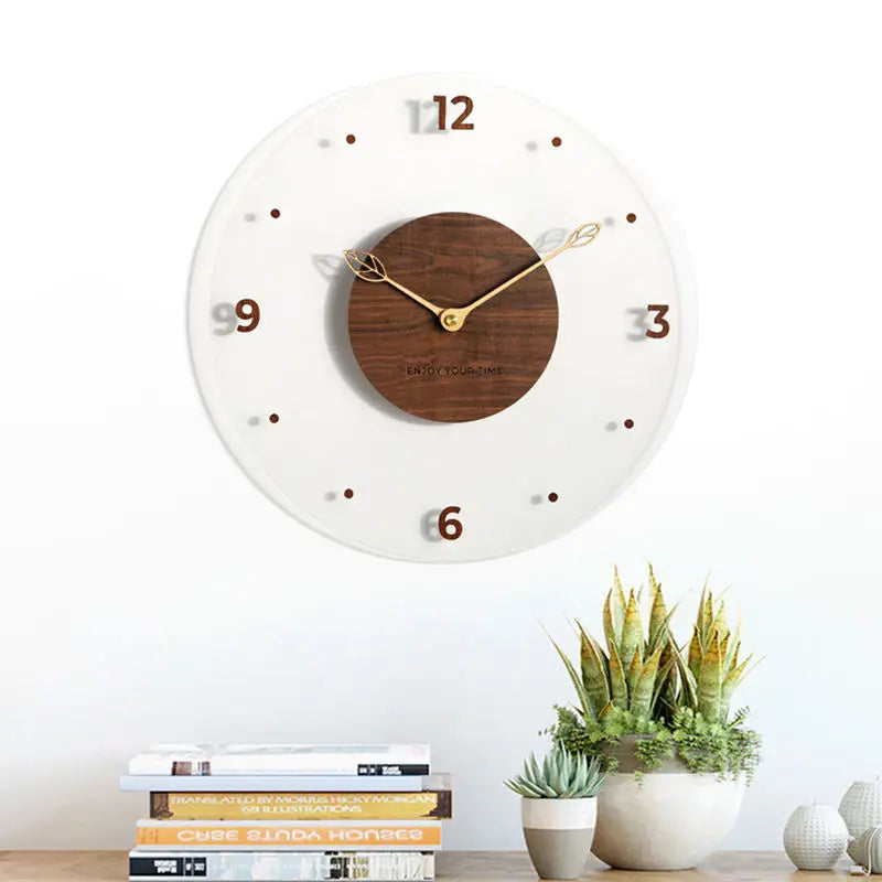 WalnutCraft – Reloj de Pared de Nogal