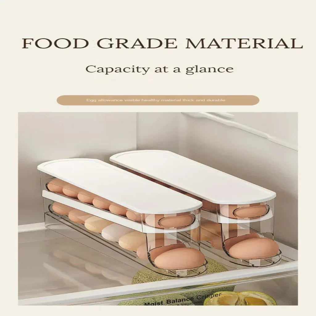 OrgaRoll automatikus, gördülő, kétszintes, helytakarékos tojástartó otthoni szakácsoknak