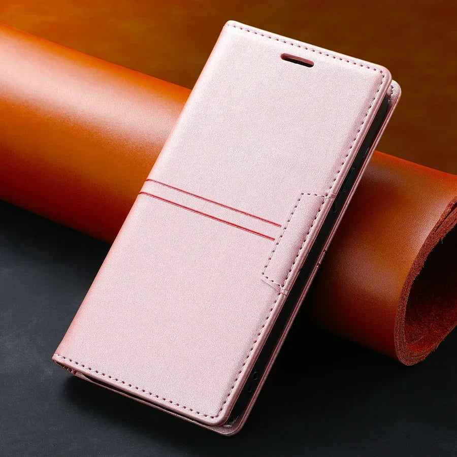 Custodia a portafoglio in pelle Aurora con flip per telefono Google Pixel