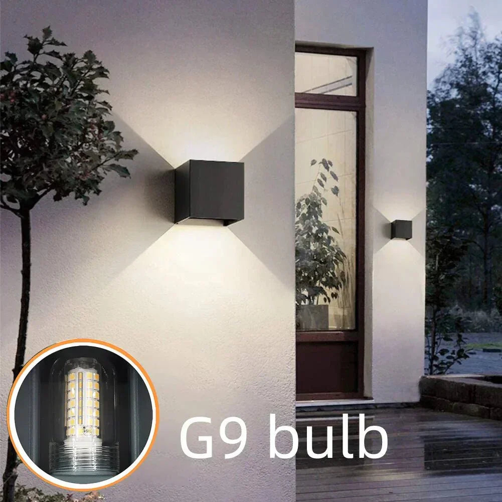 مصباح حائط LED من لوما غارد، من الألومنيوم ومقاوم للماء بمعيار IP65، للاستخدام الداخلي والخارجي