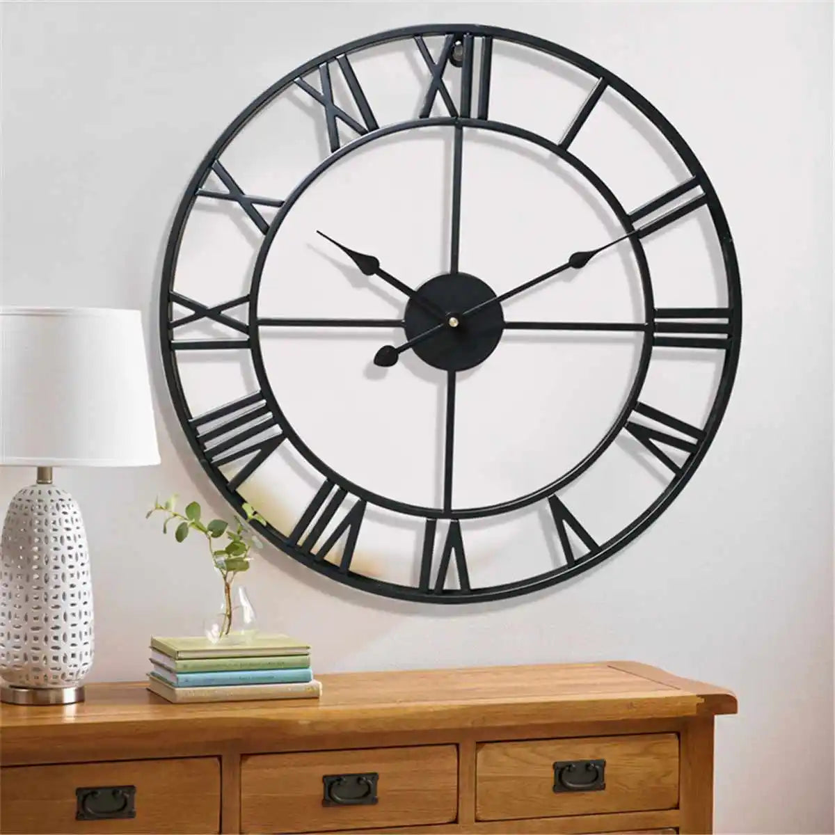 Reloj moderno de números romanos 3D