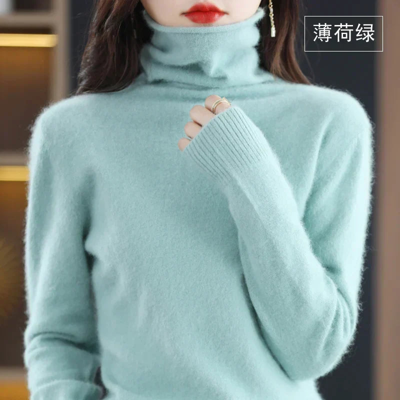 NovaSilk Damen-Pullover aus Kaschmir mit lockerer Strickoptik