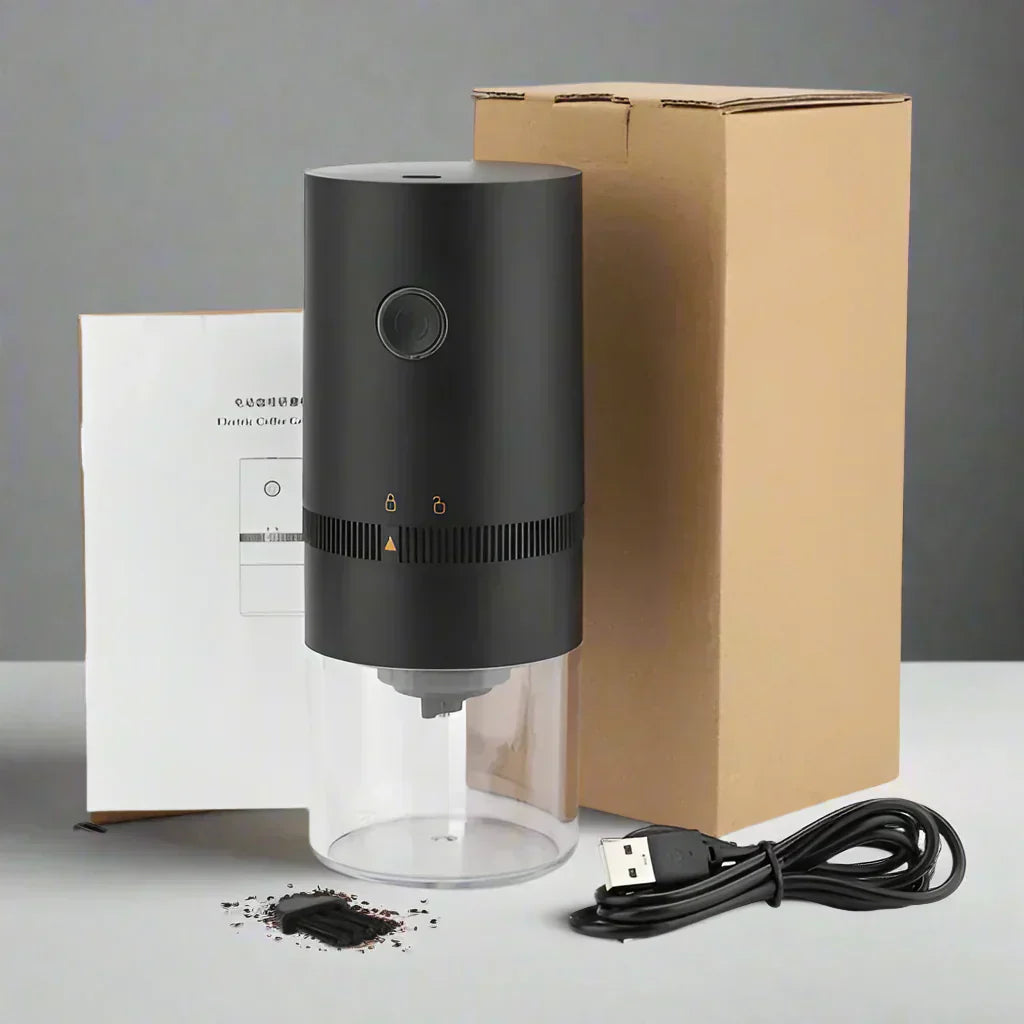 Macchina Elettrica per Macinare Caffè – Ricaricabile via USB, Macinacaffè Professionale a Cono per una Macinatura Precisa dei Chicchi