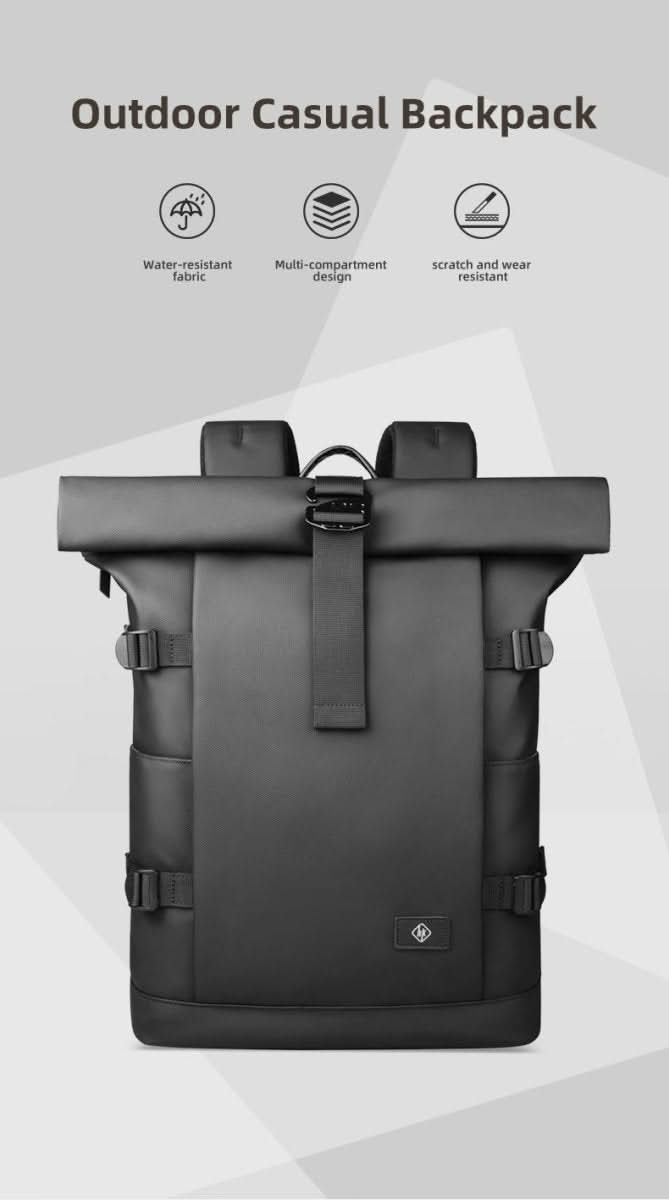 Mochila versátil y expandible TrailFlex con compartimento para portátil para aventureros