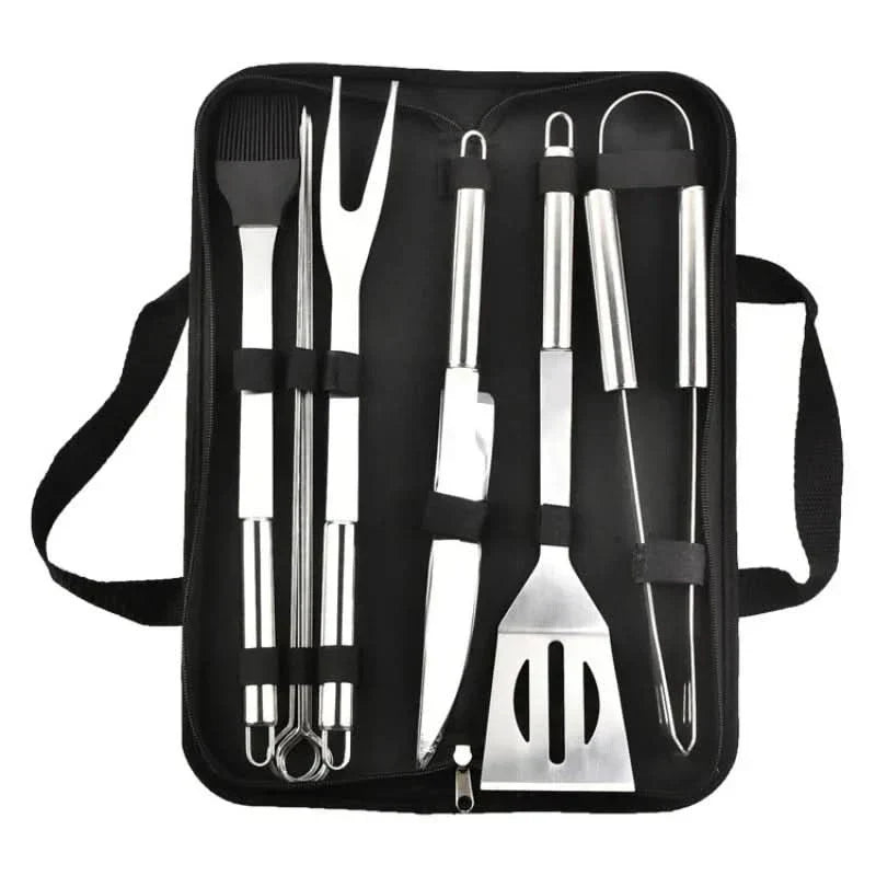 LuxeGrill Edelstahl-Utensilienset für das Grillen im Freien – hochwertige BBQ-Werkzeuge