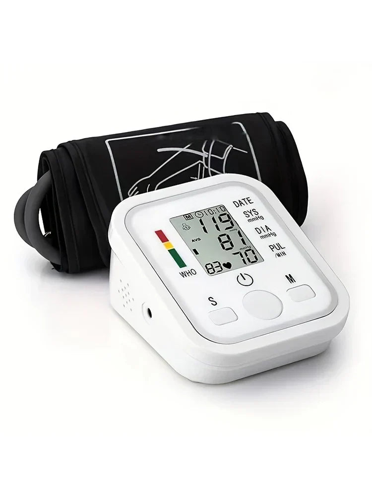 Monitor de Presión Arterial - Tonometría Automática de Brazo Superior | Medidor Digital de Presión Arterial Esfigmomanómetro