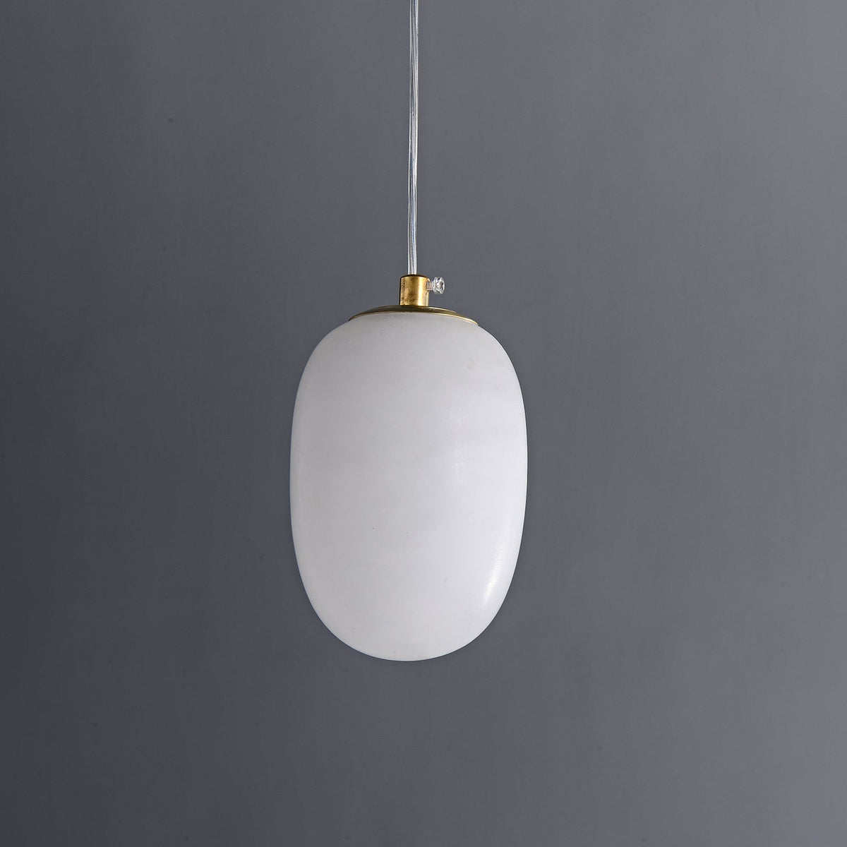 Esolisra minimalistisk pendellampe i alabast — rund form, G9-fatning