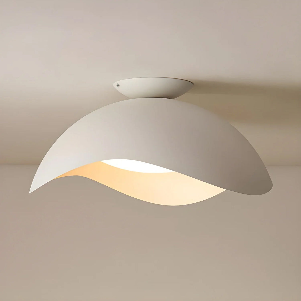 Etalir İskandinav Sanat Dalgası Tavan Lambası — 40cm ve 50cm Boyutlar, Üçlü Kelvin