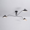 Jaler industriel loftlampe med tre arme
