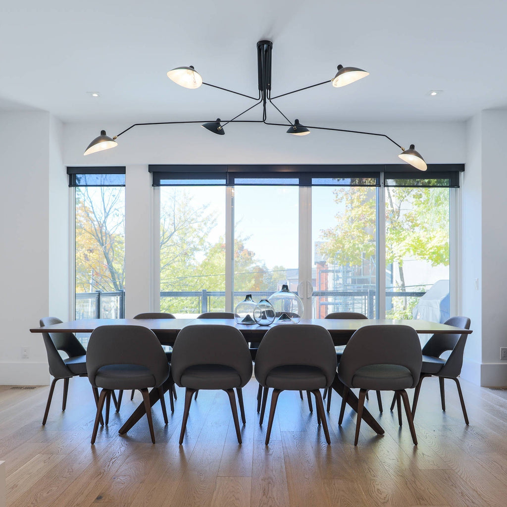 Jaler industriel loftlampe med tre arme