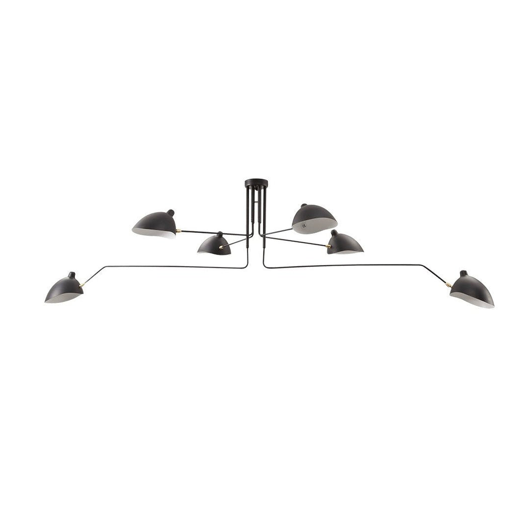 Jaler industriel loftlampe med tre arme