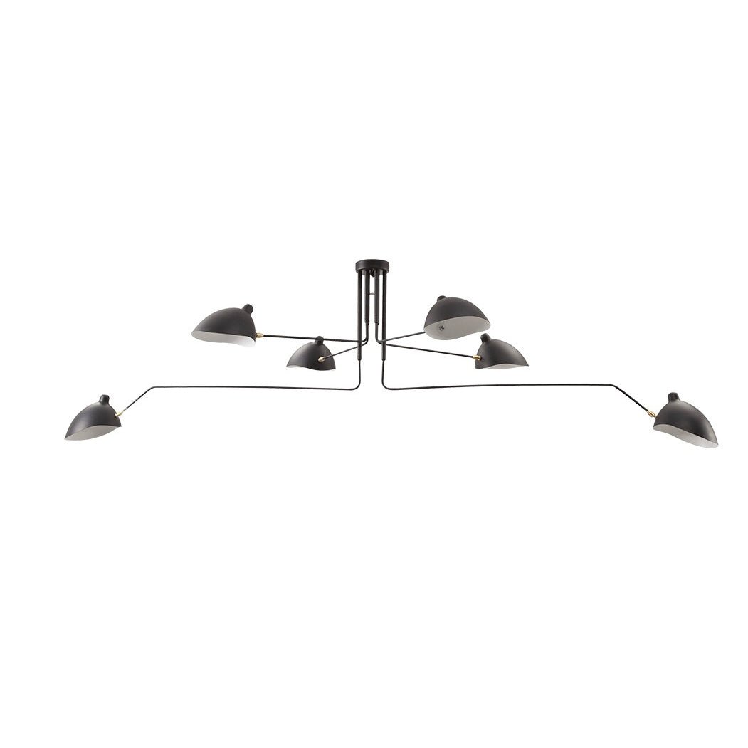Jaler industriel loftlampe med tre arme